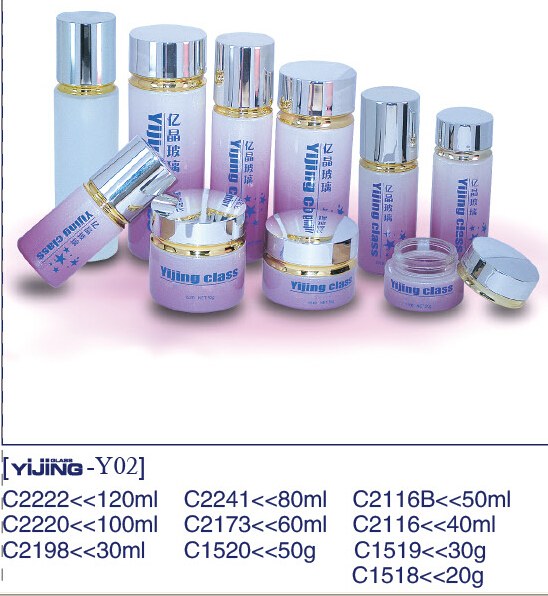 Y2 cosmetic glass packaging